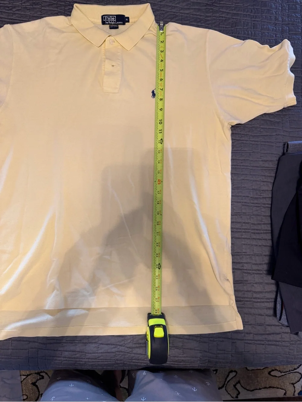 Ralph Lauren Pale Yellow Polo with Navy Pony